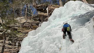 Ice Climbing - Lead on Upper Falls - Angel...