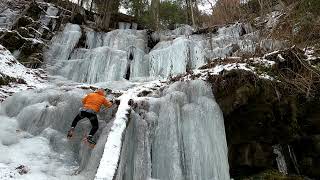 Ice Climbing - Galen on 2nd - Left Wall,...