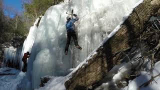Ice Climbing - Top Roping, Cradelboard Route...