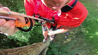 Caving - Single Rope Technique (SRT) Practice...