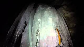 Ice Climbing - Rosecrans Falls Pillar (POV) -...