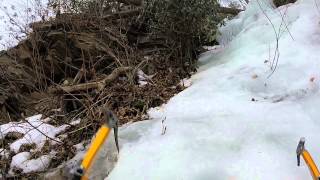 Ice Climbing - Little Roadside Gully - March...