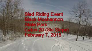 Drone - Black Moshannon State Park Sledding...