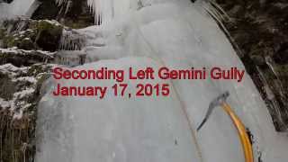 Ice Climbing - Seconding, Left Gemini Gully -...