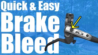 How To Do a Shimano Brake Lever Bleed
