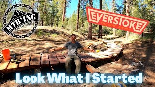 My First Wood Feature - Mountain Bike Bridge