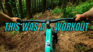 THIS MTB TRACK IS REALLY PHYSICAL! CWMCARN...