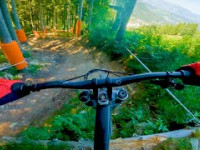 DOWNHILL LINE .. STUPID CRASH on Bikepark...