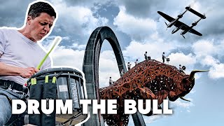 Drum the Bull Celebrates the Return of Formula...