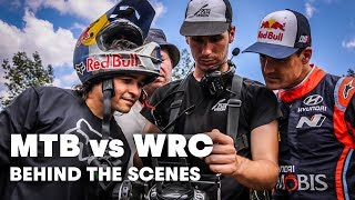 Behind the Scenes: Mountain Biker Races WRC...