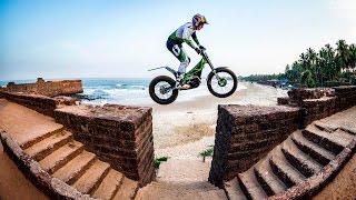 Trials Rider Dougie Lampkin Lets Loose in Goa
