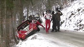 Icy Roads Cause Trouble at Rallye Monte-Carlo...