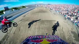 Travis Pastrana's Backflip Finish GoPro Run at...