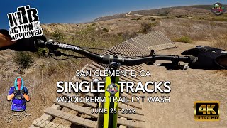MTB Riding the Trail with the Wood Berm at San...
