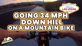 Hill Bomb! Big Down Hill Drop 34 MPH on a...