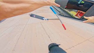RIDING THE MEGA RAMP (I MESSED UP!)