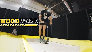 TRAMPOLINE SCOOTER ON SUPER TRAMPOLINE