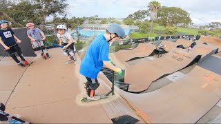 10 year old drops in on mega ramp