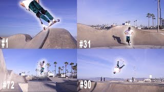 100 scooter tricks at venice beach skatepark!