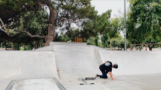 riding switch on scooter challenge (this hurt...