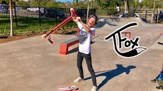 Tanner Fox broke his deck!