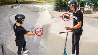 RISKY PHONE FLIPS AT THE SKATEPARK