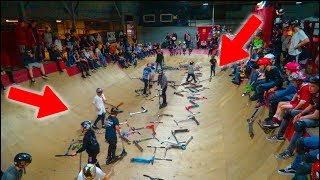 SKATEPARK BOWL FILLED WITH 400 KIDS! (CHAOS)