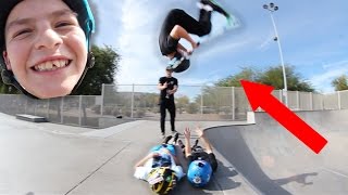 FLIPPING OVER MY FRIENDS!