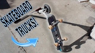 SKATEBOARD TRUCKS vs. SCOOTER DECK!