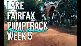 Lake Fairfax Pump Track progress Week 5