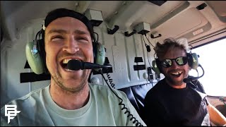 THIS TIME THE HELICOPTER RIDE WAS'NT TO THE...