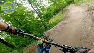 Bike park berms on a city trail?