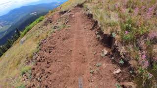 Riding the Upper Goods, before it was finished...