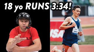 Olympian Reacts to Hobbs Kessler's 1500m High...