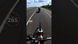 POV 272km/h on a standard Bicycle  GUINNESS...