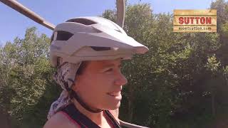 Le vélo de montagne au Mont Sutton est...