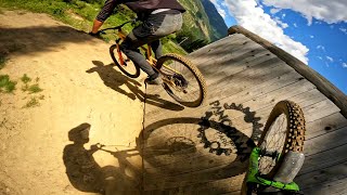 Wood Features Are So Much Fun In That Bike Park