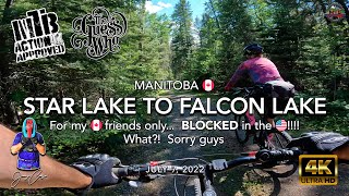 MTB Riding Star Lake to Falcon Lake, Manitoba,...