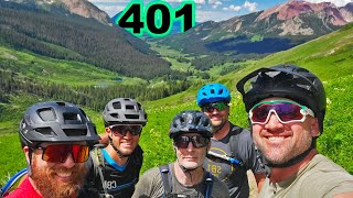 Riding the iconic 401 trail in Crested Butte,...