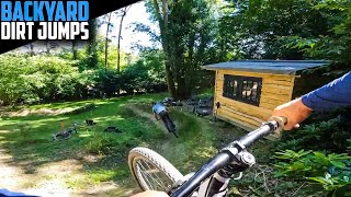 RIDING SAM’S NEW BACKYARD DIRT JUMPS!!