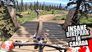 RIDING AN INSANE BIKE PARK IN CANADA ON MY NEW...