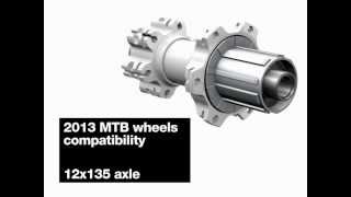MTB 2012 rear hub adaptators 9-12x135-142mm...