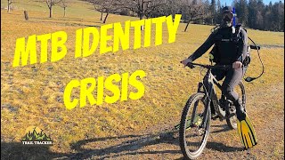 How does a mountain biker get his kicks in winter?