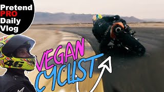 Vegan Cyclist Rides A STREET BIKE?  (Pretend...