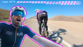 650 watts in his DRAFT!?!? (KOM Hunting w/...