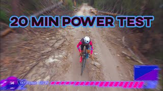20 min Power Test on a GRAVEL Bike (KOM Hunting)