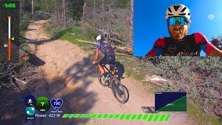 Poaching a MTB KOM on a GRAVEL Bike (Drone...