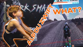 9yr old Kid rides BIGGEST CLIMB in Zwift (3+...