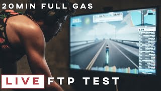 Vegan Cyclist 20 min FTP TEST (LIVE)
