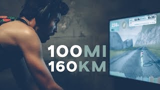 Riding 100 miles / 160km on an indoor trainer...
